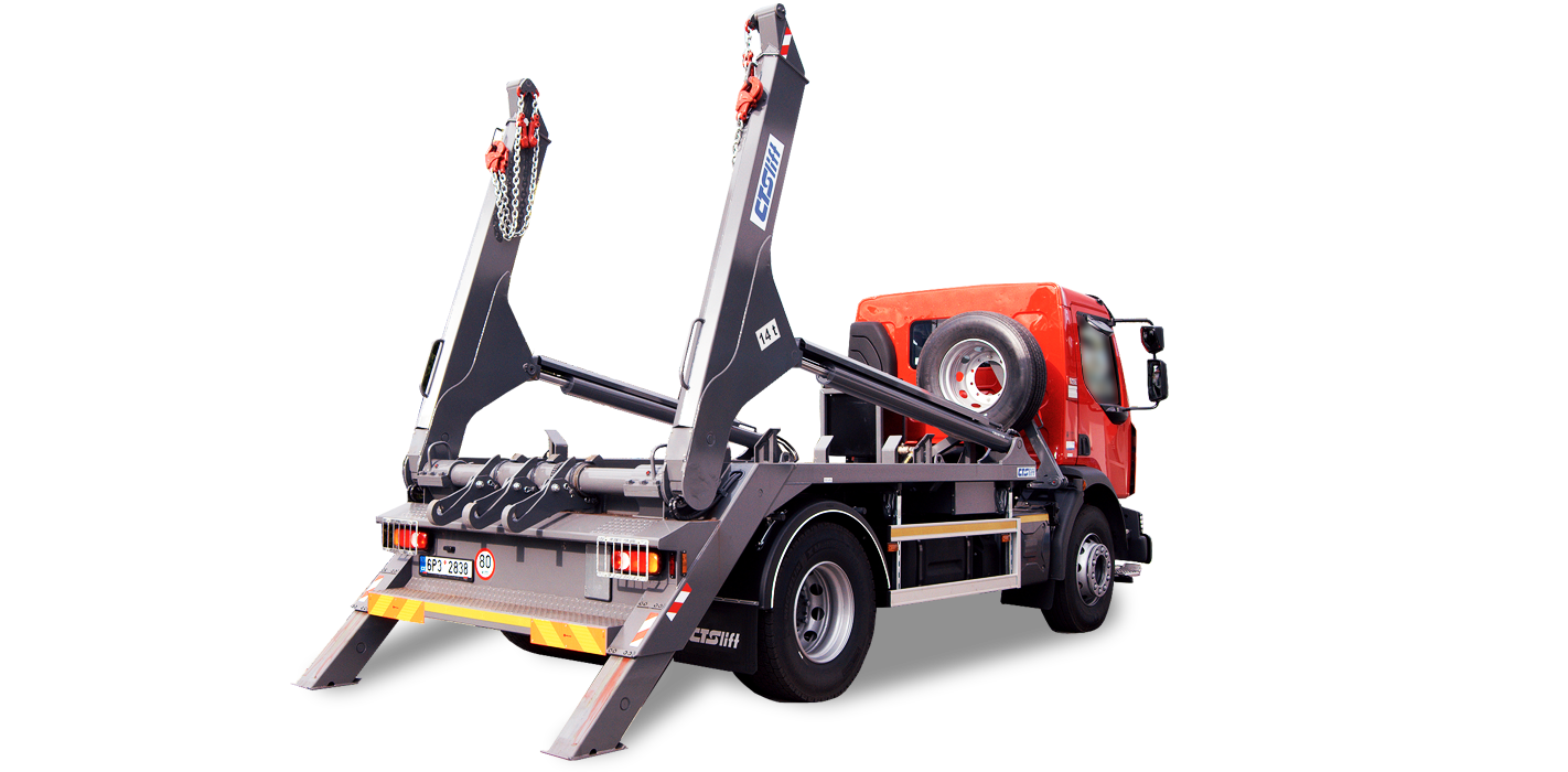 Skip lifts with loading capacity from 14 to 18 tonnes